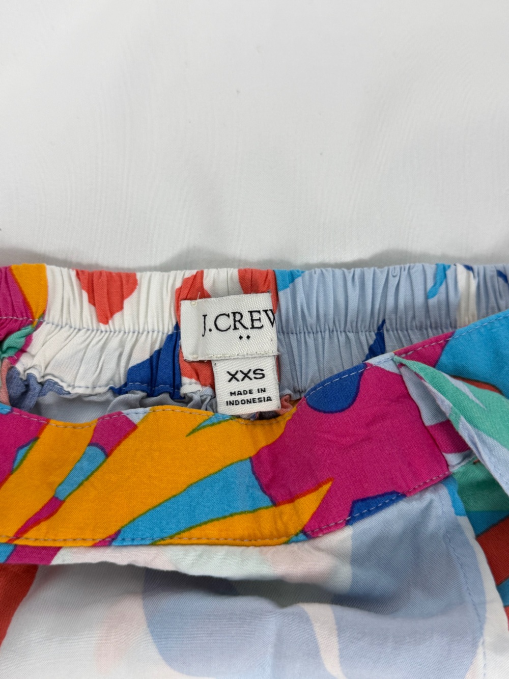 J. CREW Women’s XX-Small Tropical Print Wrap Midi Skirt Multicolor Tie Waist - Picture 7 of 7